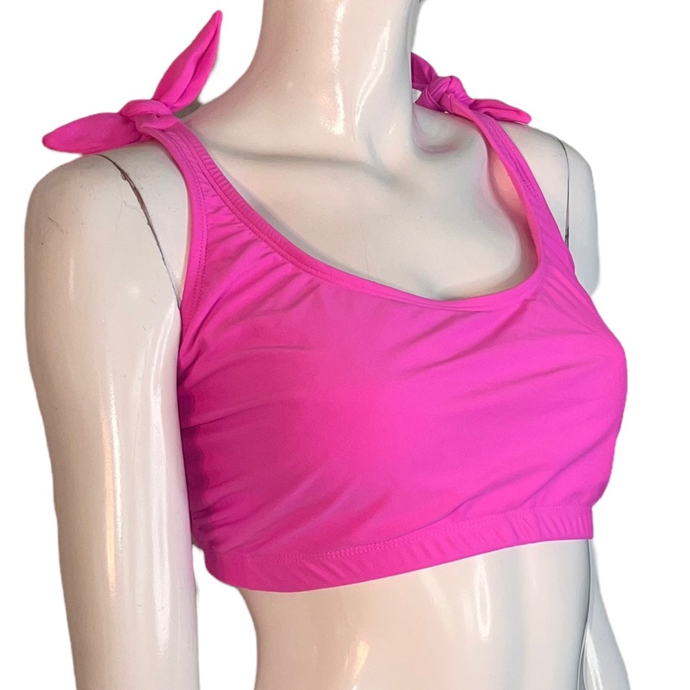🤑 5/$25 Xhilaration Halter Hot Pink Bikini Swimsuit Top